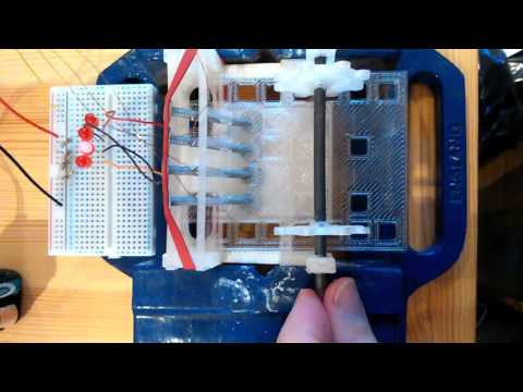 A 3D printed punched card reader