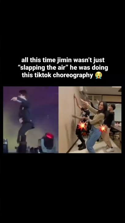 jimin doing pargoy tiktok on ptd on stage Seoul 🙈
