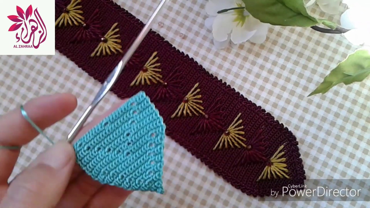 اجنحة الفراشة 4: نصف طوق راائع بديل الراندة سهل للمبتدئات