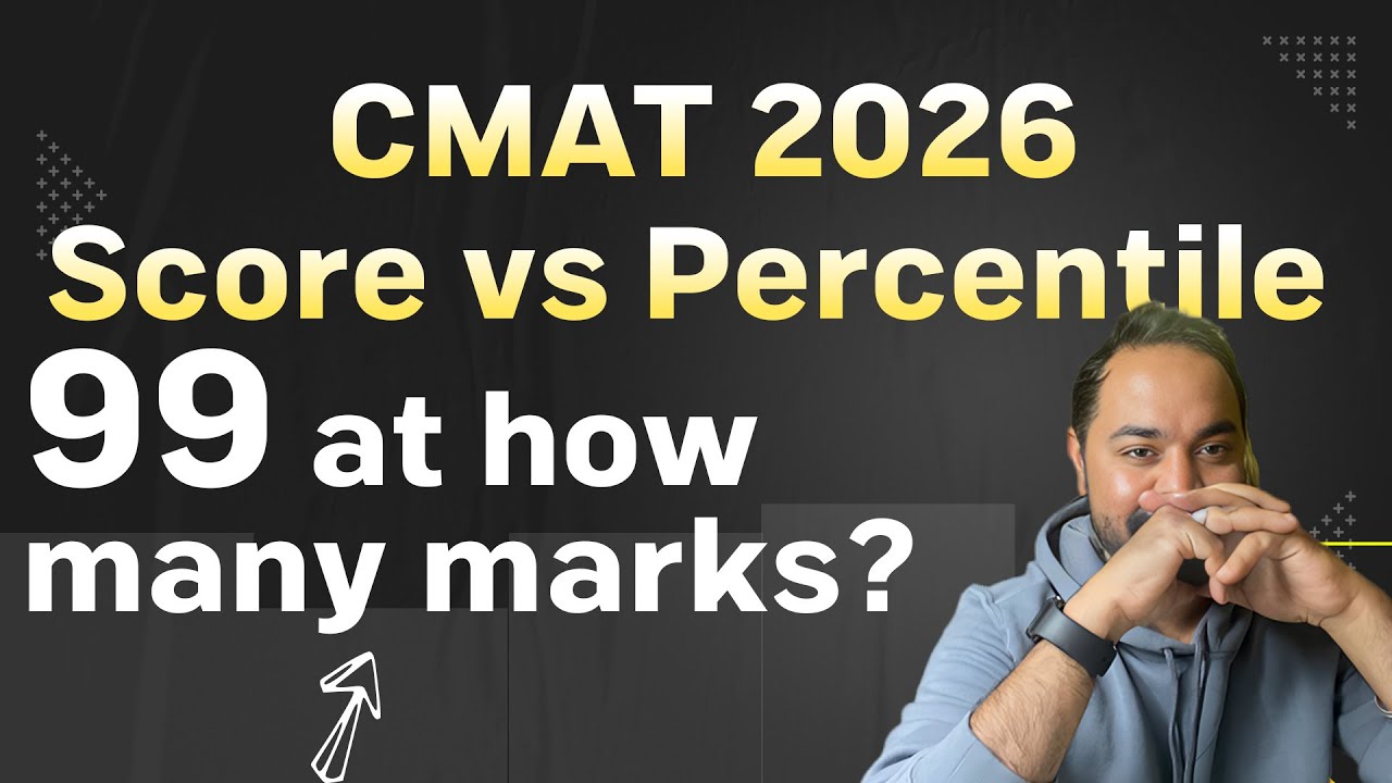 CMAT 2026 Expected Score vs Percentile | 99 Percentile at how many ...
