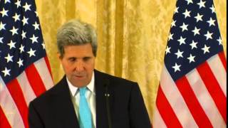Secretary Kerry Delivers Remarks to the Press in Paris