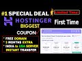Hostinger Coupon Code 2025 | Premium Web Hosting | 100% Free Domain | Cheap hosting promo code 2025