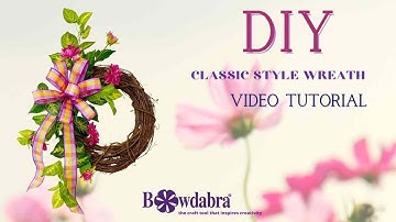 How to make Easy DIY Wreath & Bows - Bowdabra Tips  #diybowwreathtutorial