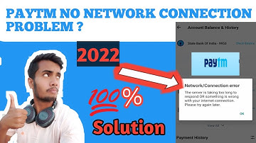 How To Fix Paytm Network Connect Error || Paytm Network Connection Error