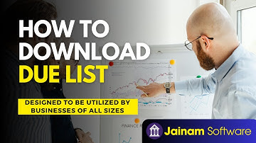 How to Manage Due List & Export to Excel in Jainam Software | Loan Recovery Report Tutorial