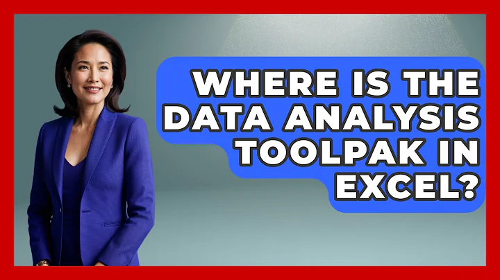 Where Is The Data Analysis Toolpak In Excel? - The Friendly Statistician