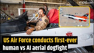 US Air Force conducts first-ever human vs AI aerial dogfight