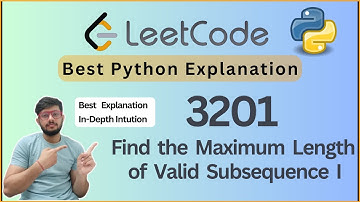 Leetcode 3201. Find the Maximum Length of Valid Subsequence I | Alternate Even-Odd Subsequence