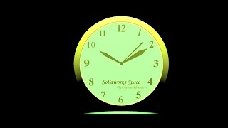 Design Simple Clock in Solidworks Part 3