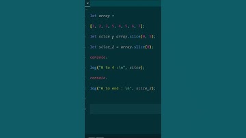 تابع slice در جاوااسکریپت #جاوااسکریپت #آموزش_جاوااسکریپت #آموزش #آموزش_وب #برنامه_نویسی #web