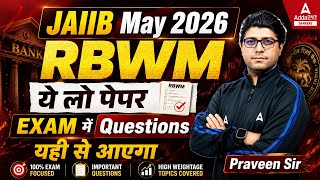 RBWM Expected Paper | RBWM JAIIB Most Important Questions | RBWM JAIIB May 2026 | JAIIB Marathon