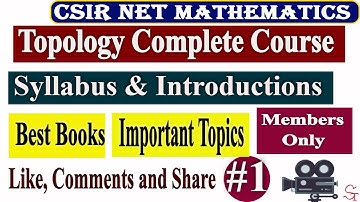 #1 || Topology || Topology Complete Course | CSIR NET MATHS | Gate Maths