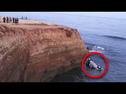 Dad Drives Off Cliff With 2-Year-Old Twins