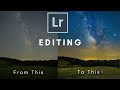 Editing Milky way photos in Lightroom