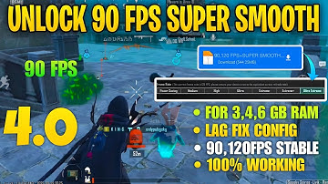 ✨ 90 FPS+SUPER SMOOTH CONFIG BGMI 4.0 |BGMI LAG FIX CONFIG 4.0 | 120 FPS LAG FIX CONFIG PUBG 4.0