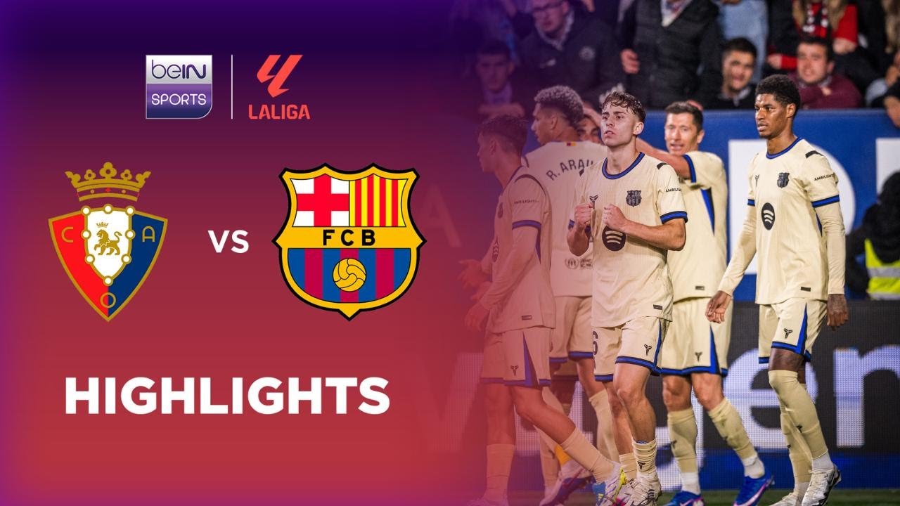 Osasuna 1-2 Barcelona | LaLiga 25/26 Match Highlights
