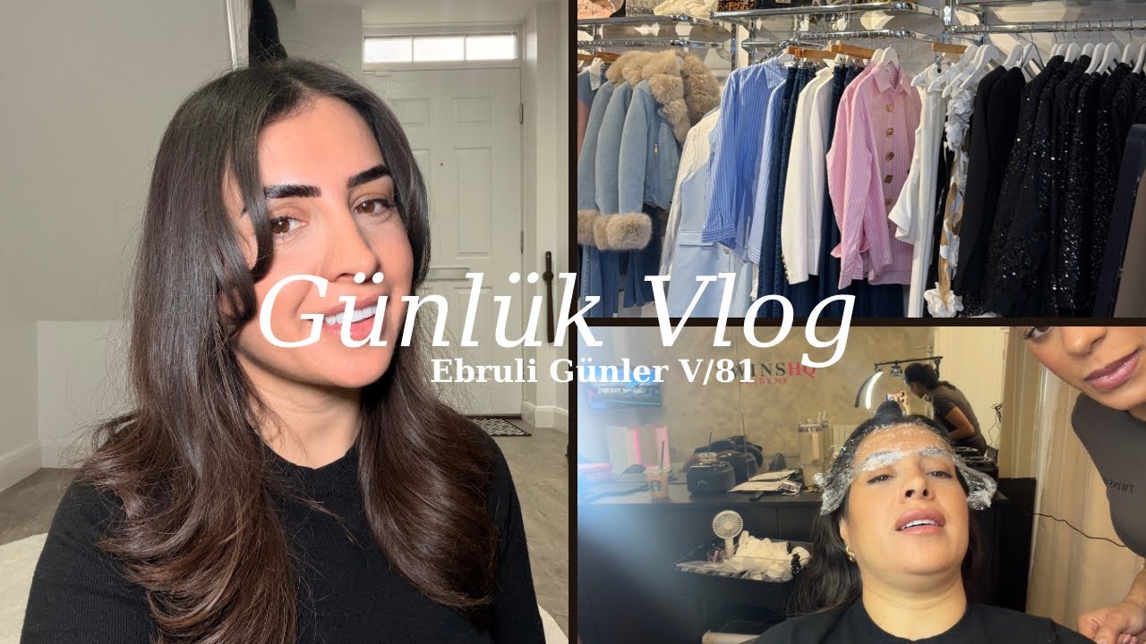 Ebruli Günler🎀 Koşturmalı Bir Gün ve Yapamadıklarım😏Butikten Aldıklarım ve Büyük Saç degisikliği💇‍♀️