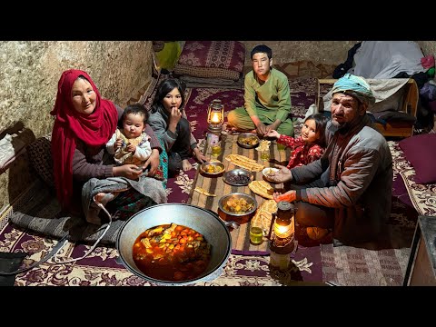 Surviving in a Cave and Cooking Village Style Food| Village life of Afghanistan