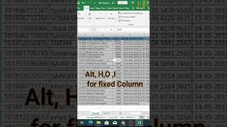 📈💥Fixed row and column using short cut key |AutoFit Row Height | AutoFit Column Width 🔥💯 Magic
