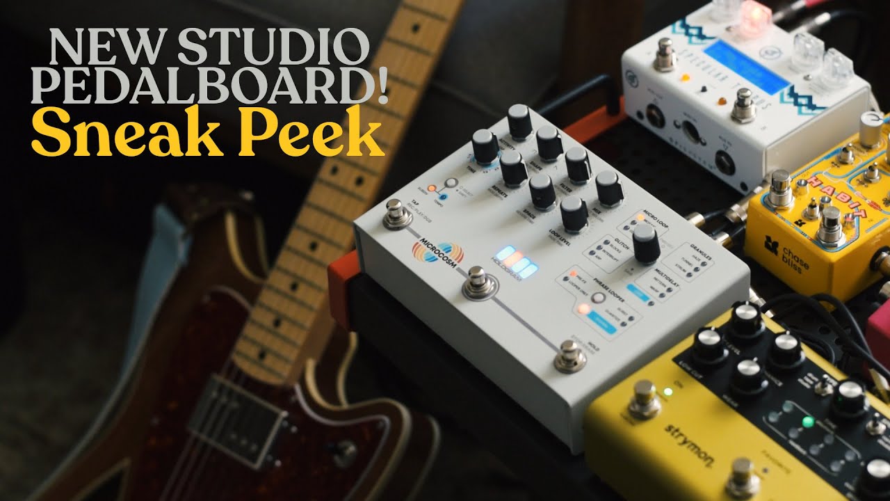 NEW Studio Pedalboard! | Sneak Peek with Hologram Microcosm, Chase