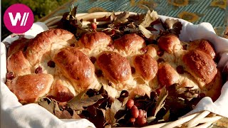 Vienna Woods  Baking Viennese braided bread with serviceberries | At our Neighbour's Table