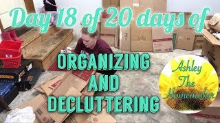 DAY 18 OF 20 DAYS OF ORGANIZING AND DECLUTTERING // CLEANING OUT THE GARAGE // CLEANING MOTIVATION