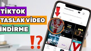 🔥 TİKTOK TASLAK VİDEO İNDİRME | Tiktok Taslak Videolar Galeriye Nasıl Kaydedilir  #shorts