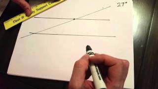 7. Parallel line cut by transversal