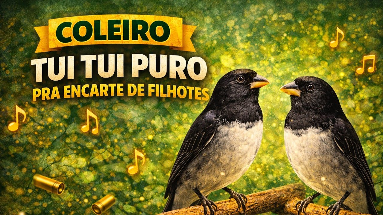 Melhor Coleiro Tui tui Canto Puro Canto Firme e Bitola pra Encarte 