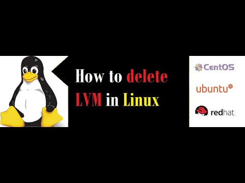 How to remove LVM in linux step by step.