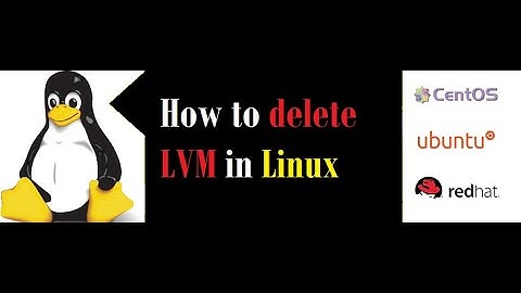 How to remove LVM in linux step by step.