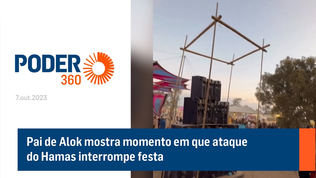 Pai de Alok mostra momento em que ataque do Hamas interrompe festa