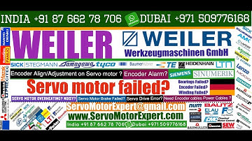Weiler CNC Siemens Repair servo drive failure causes servo motor Encoder Resolver encoder problems