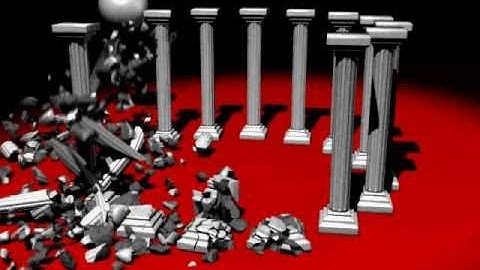 Stone Column Destruction (Houdini)