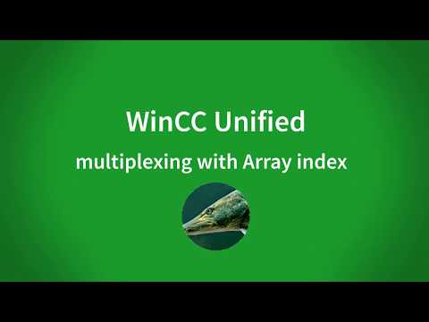 WinCC Unified V16:  multiplex array of UDT with index tag