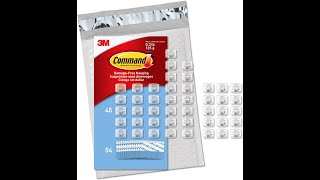 Command Clear Mini Light Clips, 45 clips, 54 strips, Indoor Use