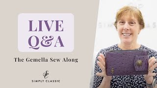 Gemella Sew Along – LIVE Q&A