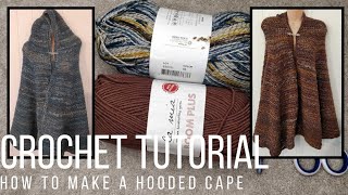 How to crochet a hooded cape