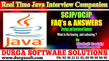 Java Interview Companion||Scjp/Ocjp What is the boxing  and unboxing?