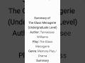 The Glass Menagerie Summary