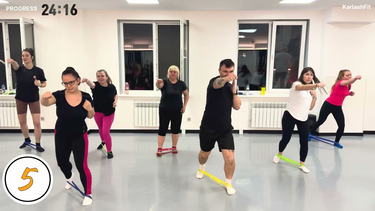 HIIT-ходьба с эспандером | 30-минутное кардио дома