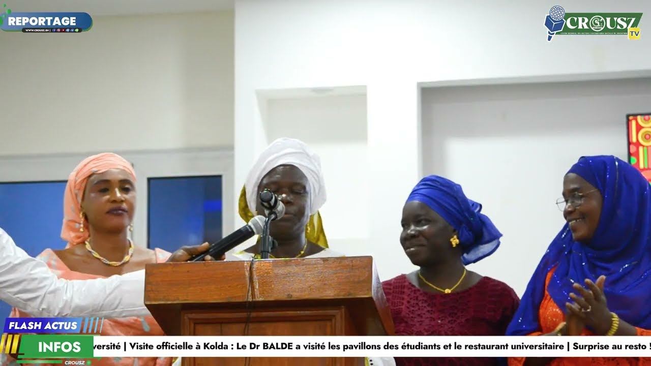 Discours de Mme Agnès DIOUF, Présidente de l'Amicale des Femmes du CROUSZ (AFCZ)