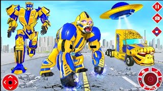 Heavy Gorilla Robot Transform | Grand Truck Robot Shooting Game | LA LA GAMES screenshot 4