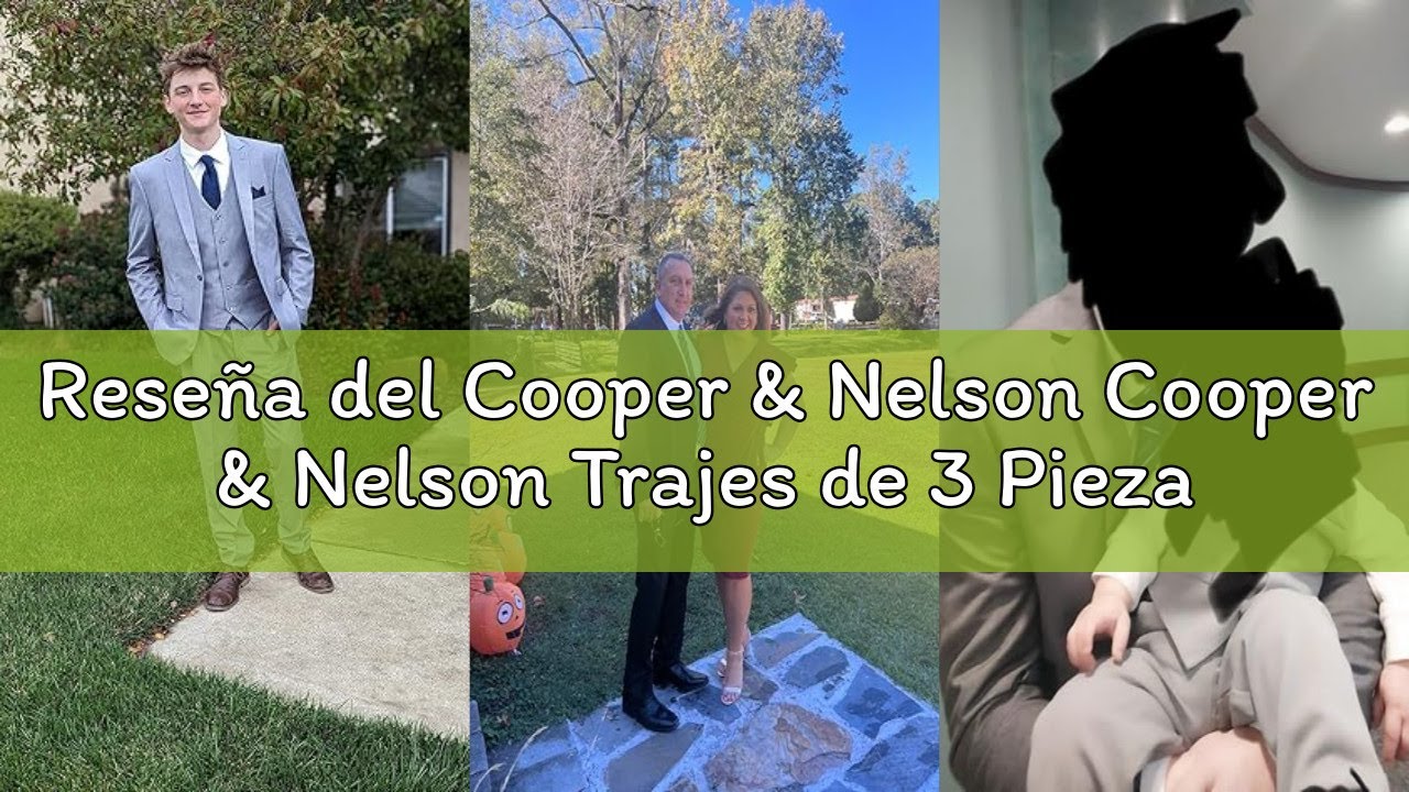 Reseña del Cooper & Nelson Cooper & Nelson Trajes de 3 Piezas para Hombre Esmoquin Hombre
