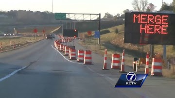 Zipper merge causes congestion