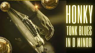 Honky Tonk 12 Bar Blues Backing Track | Guitar & Piano in D Minor