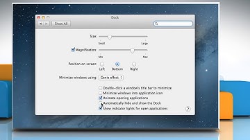 How to Configure Dock Settings in Mac® OS X™
