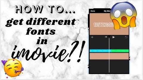 How to get DIFFERENT TITLES AND FONTS ON IMOVIE! (ALL DEVICES)