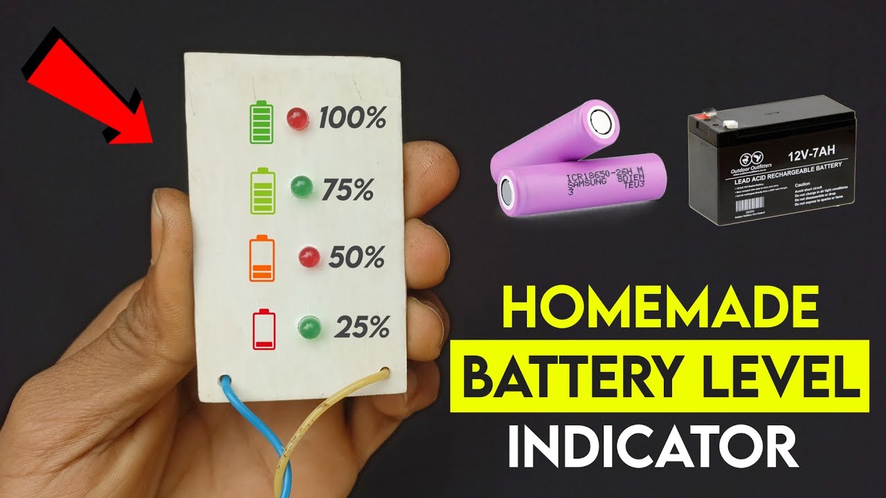 सिर्फ ₹ 10 में बनाओ Battery Level Indicator 🔥|| How To Make Battery ...