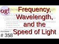 Frequency, Wavelength, and the Speed of Light (#358)